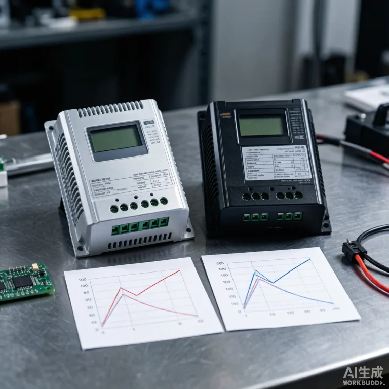 Hybrid solar water pump system with battery bank and charge controller configuration comparison